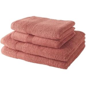 Set Asciugamani Today - Terracotta 100% Cotone - 4 Pezzi Set Asciugamani Today - Terracotta 100% Cotone - 4 Pezzi