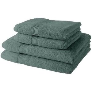 Ensemble de 4 Serviettes TODAY Vert - Serviettes de bain Ensemble de 4 Serviettes TODAY Vert - Serviettes de bain