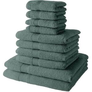 Green 10-Piece Towel Set - Bath & Bathroom Towels Green 10-Piece Towel Set - Bath & Bathroom Towels