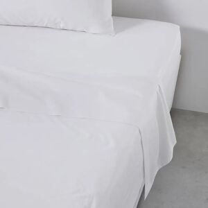 MEVAK LIVING White Cotton Bed Sheet - 240x270cm MEVAK LIVING White Cotton Bed Sheet - 240x270cm