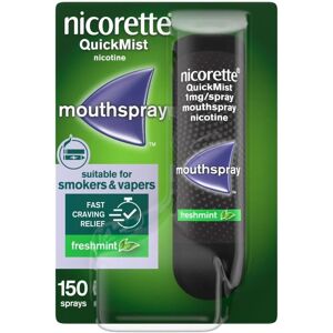 Nicorette Nicotine Mouth Spray Fresh Mint 1mg - Quit Smoking Aid Nicorette Nicotine Mouth Spray Fresh Mint 1mg - Quit Smoking Aid