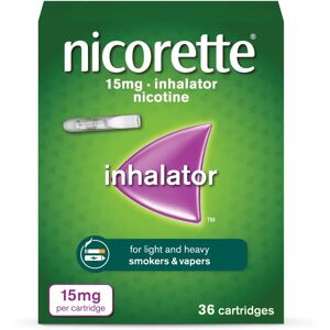 Nicorette Nicotine Inhalator 15mg - Replaceable Cartridges - Indoor Use Nicorette Nicotine Inhalator 15mg - Replaceable Cartridges - Indoor Use