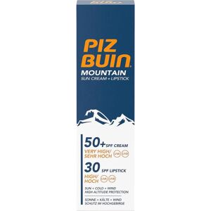 Piz Buin SPF50 Sonnencreme + Lippenstift - Hoch SPF 50 Schutz für Wintersport Piz Buin SPF50 Sonnencreme + Lippenstift - Hoch SPF 50 Schutz für Wintersport