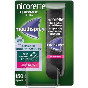 Nicorette Nicotine Mouthspray Cool Berry - Fast Craving Relief Nicorette Nicotine Mouthspray Cool Berry - Fast Craving Relief