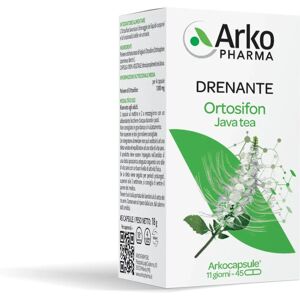Arkopharma Ortosifon - 45 capsule vegetali per drenaggio e salute vie urinarie Arkopharma Ortosifon - 45 capsule vegetali per drenaggio e salute vie urinarie