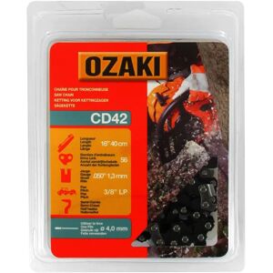 Chaîne de tronçonneuse Ozaki - 3/8, jauge .050, 56 maillons - Publicité Chaîne de tronçonneuse Ozaki - 3/8, jauge .050, 56 maillons - Publicité