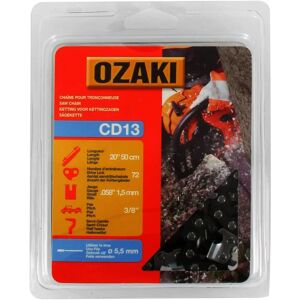 Chaîne Ozaki pour tronçonneuse semi-carrée - Durable, Traitée thermiquement, Facile à installer - Publicité Chaîne Ozaki pour tronçonneuse semi-carrée - Durable, Traitée thermiquement, Facile à installer - Publicité