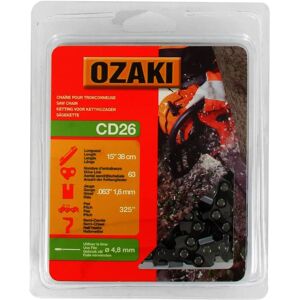 Ozaki 12833 Chaîne de tronçonneuse semi-carré - .325 .063 63 Liens - Publicité Ozaki 12833 Chaîne de tronçonneuse semi-carré - .325 .063 63 Liens - Publicité