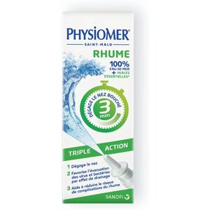 Physiomer Rhume Triple Action - Spray nasal contre le rhume - Publicité Physiomer Rhume Triple Action - Spray nasal contre le rhume - Publicité