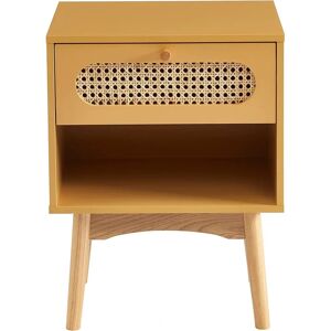 Table de Nuit Jaune Safran - Chevet - Publicité Table de Nuit Jaune Safran - Chevet - Publicité