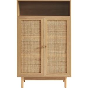 Helya Buffet Vintage en rotin et laiton - Buffet - Publicité Helya Buffet Vintage en rotin et laiton - Buffet - Publicité