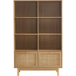 Bibliothèque en cannage naturel HELENA - Style vintage 156,5cm - Publicité Bibliothèque en cannage naturel HELENA - Style vintage 156,5cm - Publicité
