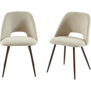 ELISABETH / ELYSA Beige Tygtolvsstol ELISABETH / ELYSA Beige Tygtolvsstol