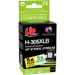 Cartouche d'encre HP 305XL Noir Compatible Uprint - Haute Capacité - Publicité Cartouche d'encre HP 305XL Noir Compatible Uprint - Haute Capacité - Publicité