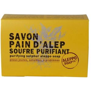 Savon purifiant Alep au soufre 150g - Visage & Corps - Publicité Savon purifiant Alep au soufre 150g - Visage & Corps - Publicité