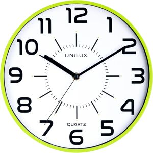 Unilux Model 400094284 Green Round Wall Clock Unilux Model 400094284 Green Round Wall Clock