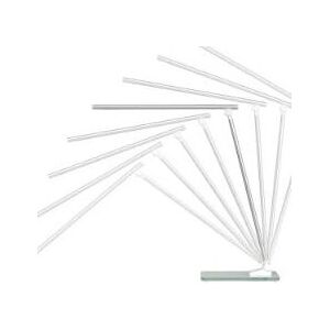 Unilux POPY LED Bordlampe Hvit/Grå Metall - 5W - Justerbar - USB - Glass Basis Unilux POPY LED Bordlampe Hvit/Grå Metall - 5W - Justerbar - USB - Glass Basis