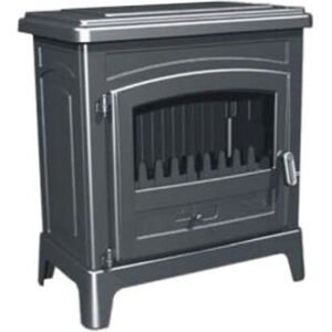 Poêle à Bois Godin Fonteval - 10 kW, Anthracite, Vitre Panoramique - Publicité Poêle à Bois Godin Fonteval - 10 kW, Anthracite, Vitre Panoramique - Publicité