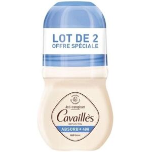 Rogé Cavaillès Déodorants Anti-Transpirant 48 Heures Absorb+ Roll-On 2x50mL - Publicité Rogé Cavaillès Déodorants Anti-Transpirant 48 Heures Absorb+ Roll-On 2x50mL - Publicité