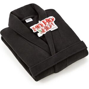 Celio Xjibath2 Halat de baie negru pentru bărbați cu guler șal - Halat Celio Xjibath2 Halat de baie negru pentru bărbați cu guler șal - Halat