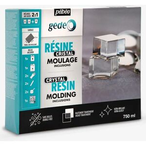 Pebeo Gedeo Crystal Resin 750ml - Resin Kit - Clear - Art & Craft Pebeo Gedeo Crystal Resin 750ml - Resin Kit - Clear - Art & Craft