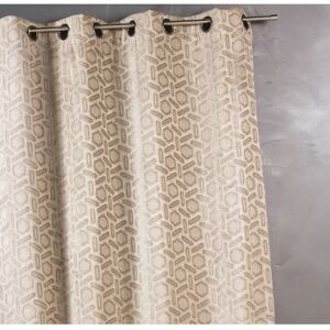 Tenda Jacquard Beige HOME MAISON - 140x260cm Tenda Jacquard Beige HOME MAISON - 140x260cm