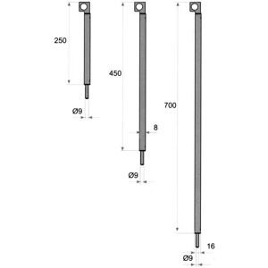 Fapim Fapim ATLAS L 700 mm Verrou - Verrou Fapim Fapim ATLAS L 700 mm Verrou - Verrou