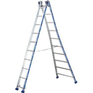 TUBESCA-COMABI - 2442610 - Échelle en aluminium avec pieds de sécurité - 6,90m Max - Publicité TUBESCA-COMABI - 2442610 - Échelle en aluminium avec pieds de sécurité - 6,90m Max - Publicité