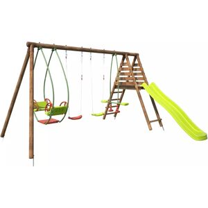 Parc de Jeux Jacinthe de Soulet - Structure en Bois Résistante - Publicité Parc de Jeux Jacinthe de Soulet - Structure en Bois Résistante - Publicité