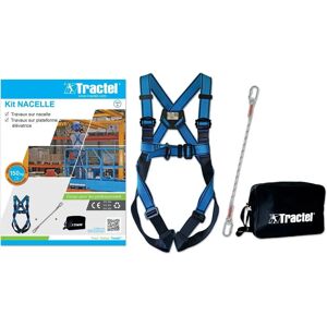 Kit de Dispositif Antichute Tractel - Harnais Réglable, Longe de Sécurité - EN 361 - Publicité Kit de Dispositif Antichute Tractel - Harnais Réglable, Longe de Sécurité - EN 361 - Publicité
