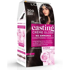 L'Oreal Paris Unisex Casting Creme Gloss Semi Permanent Hair Dye - Ebony Black L'Oreal Paris Unisex Casting Creme Gloss Semi Permanent Hair Dye - Ebony Black