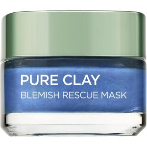 L'Oréal Paris Pure Clay Blemish Rescue Face Mask - Blue, 50ml L'Oréal Paris Pure Clay Blemish Rescue Face Mask - Blue, 50ml
