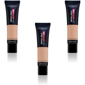 L’Oréal Paris Infallible 145 Warm Undertone Matte Foundation - Face L’Oréal Paris Infallible 145 Warm Undertone Matte Foundation - Face