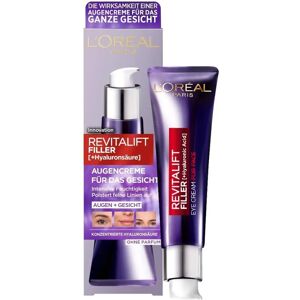 L'Oréal Revitalift Filler + Hyaluronic Acid Eye Cream (30ml) L'Oréal Revitalift Filler + Hyaluronic Acid Eye Cream (30ml)