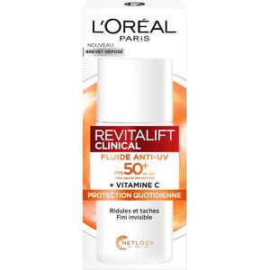 L'Oréal Paris Revitalift Clinical Fluide Anti-UV FPS 50+ Vitamine C - Publicité L'Oréal Paris Revitalift Clinical Fluide Anti-UV FPS 50+ Vitamine C - Publicité