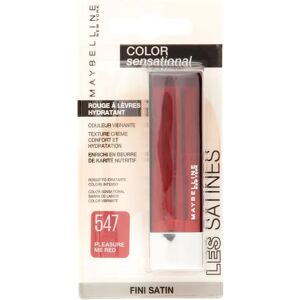 Maybelline - Lipstick 547 Pleasure Me Red - Vibrant Red, Creamy, Hydrating Maybelline - Lipstick 547 Pleasure Me Red - Vibrant Red, Creamy, Hydrating