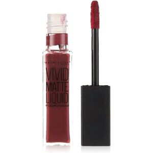 Gloss Liquide Mat Vivid Matte de Maybelline - Prunelle Transformée - Publicité Gloss Liquide Mat Vivid Matte de Maybelline - Prunelle Transformée - Publicité