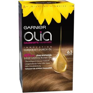 Coloration capillaire Garnier Olia - Caramel Permanent Sans Ammoniaque - Publicité Coloration capillaire Garnier Olia - Caramel Permanent Sans Ammoniaque - Publicité