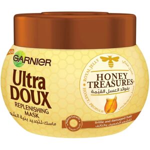 Masque miel Garnier Ultra Doux - Traitement fortifiant pour cheveux fragiles - Publicité Masque miel Garnier Ultra Doux - Traitement fortifiant pour cheveux fragiles - Publicité