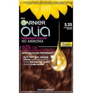 Garnier Olia 5.35 Brun Chocolat Rich Sans Amoniaque - Coloration Permanente - Publicité Garnier Olia 5.35 Brun Chocolat Rich Sans Amoniaque - Coloration Permanente - Publicité