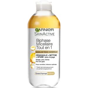 Garnier Ultra Doux Solution Biphase Micellaire Tout-en-1 Démaquillant Waterproof - Publicité Garnier Ultra Doux Solution Biphase Micellaire Tout-en-1 Démaquillant Waterproof - Publicité