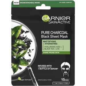 Garnier SkinActive Charcoal Black Tea Hydrating Sheet Mask - Facial Sheet Mask Garnier SkinActive Charcoal Black Tea Hydrating Sheet Mask - Facial Sheet Mask