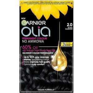 Garnier Olia Black Hair Dye - Up to 100% Grey - No Ammonia Garnier Olia Black Hair Dye - Up to 100% Grey - No Ammonia