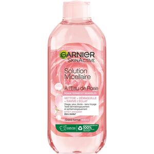 Solution Micellaire Eau de Rose Garnier SkinActive - 400 ml - Publicité Solution Micellaire Eau de Rose Garnier SkinActive - 400 ml - Publicité