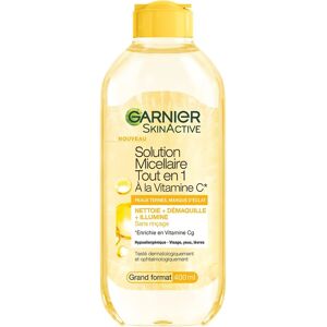 Garnier Solution Micellaire Tout en 1 à la Vitamine C 400 ml - Solution Micellaire - Publicité Garnier Solution Micellaire Tout en 1 à la Vitamine C 400 ml - Solution Micellaire - Publicité