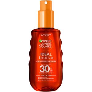 Garnier Ambre Solaire Ideal Bronze SPF30 Huile Protectrice - Huile Solaire - Publicité Garnier Ambre Solaire Ideal Bronze SPF30 Huile Protectrice - Huile Solaire - Publicité