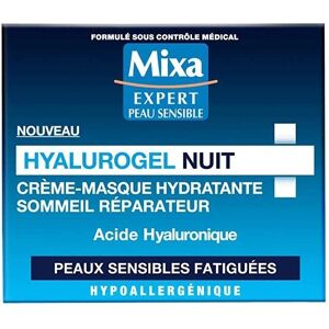 Mixa Masque de Nuit Hyalurogel - Peau sensible et fatiguée - Publicité Mixa Masque de Nuit Hyalurogel - Peau sensible et fatiguée - Publicité