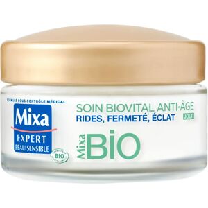 Crème de Jour Anti-Âge Mixa Bio - Hydrate et Raffermit la Peau - Publicité Crème de Jour Anti-Âge Mixa Bio - Hydrate et Raffermit la Peau - Publicité