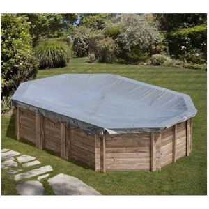 Couverture d’hiver GRE 6,72x4,72m pour piscines en bois - Publicité Couverture d’hiver GRE 6,72x4,72m pour piscines en bois - Publicité