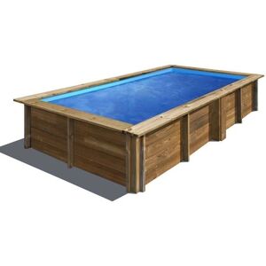 Gre Lemon Piscine en bois rectangulaire - 3,75x2,00m - Publicité Gre Lemon Piscine en bois rectangulaire - 3,75x2,00m - Publicité